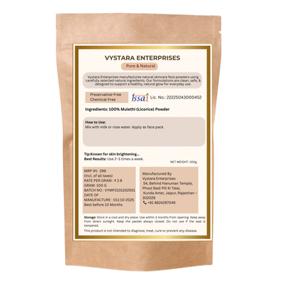 PURE AND NATURAL MULETHI POWDER – 100g