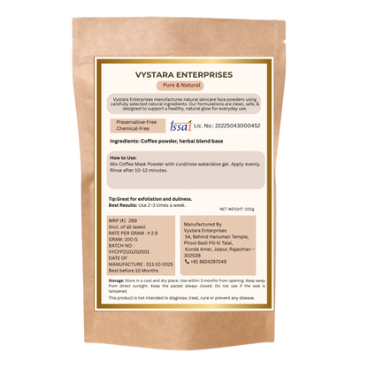 PURE AND NATURAL COFFEE POWDER - 100G
