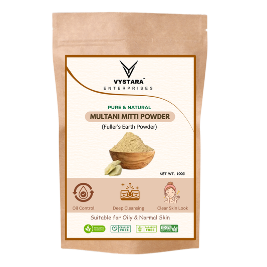PURE AND NATURAL MULTANI MITTI POWDER (FULLER'S EARTH) – 100g